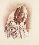 Jon M. Williams, Untitled - Elder, 1975, conte on paper