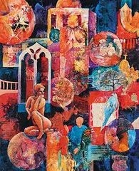 Sharon Lynn Williams, Quest for Truth, mixed media on paper