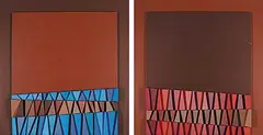Ron Kostyniuk, Crystalline Series 1980, 1980, mixed media on board