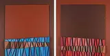 Ron Kostyniuk, Crystalline Series 1980, 1980, mixed media on board