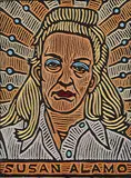 Lisa Brawn, Susan Alamo, 2009, painted wood relief