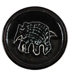 Jack Sures, Untitled - Ardvark, 1975, glazed ceramic plate