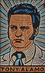 Lisa Brawn, Tony Alamo, 2009, painted wood relief