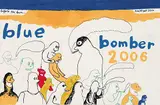 Jeff Nachtigall, Untitled - Blue Bomber 2006, 2006, mixed media on paper