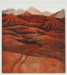 John Kenneth Esler, Kananaskis II #XX/XXV, 1979, colour etching on paper