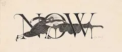 Arthur Eric R.P. Gill, The Widow's Son of Nain #9/10, 1931, wood block on paper