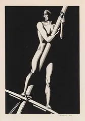 Rockwell Kent, The Lookout, 1930, wood block on paper