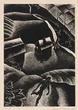Lynd Ward, Untitled - Wild Pilgrimage #A.P., 1932, wood block on paper