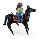 Violet Costello, Beaver on a Horse, 2001, hand painted paper mache sculpture
