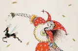 Toller Cranston, Let My Horse Fly, 1975, watercolour and ink on paper