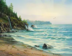 Pacific Morning by Jonn Einerssen, oil on canvas, sold May 2013
