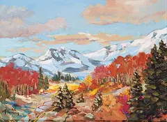 Elaine Fleming, A Warm September Day, acrylic on wood board