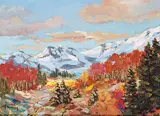Elaine Fleming, A Warm September Day, acrylic on wood board