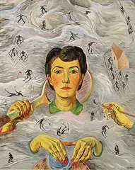 Zema Barbara Cogill Haworth, Untitled - Self Portrait, oil on canvas