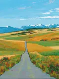 Chris MacClure, Wild Rose Country, 2009, acrylic on wood board