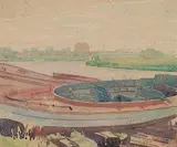 William Maltman, Untitled - Winnipeg River, 1930, watercolour on paper