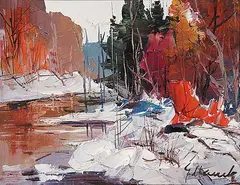 Geza Marich, Untitled - Here to Stay, acrylic on canvas