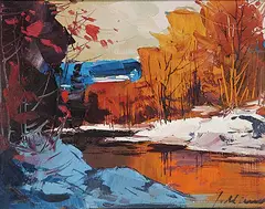 Geza Marich, Untitled - Brisk Morning, acrylic on canvas