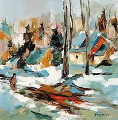 Eva Mossoni, Rosemere P.Q., oil on canvas