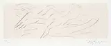 Reuben Nakian, Untitled - Leda [leaning right] and the Swan #59/75, 1980, two colour etching on paper