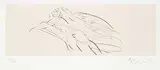 Reuben Nakian, Untitled - Leda [leaning left] and the Swan #59/75, 1980, two colour etching on paper