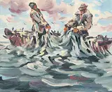 Torquil Arnold Sargent Reed, Frenchman's Cove, acrylic on canvas board