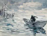 Torquil Arnold Sargent Reed, Untitled - The End of the Day, acrylic on canvas board