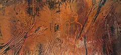 James D. Ulrich, Untitled - Parrot with Abstract Foreground, acrylic on canvas