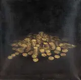 Neil Wedman, Untitled - Coins, 2003, oil on canvas