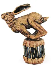Garry John Williams, Untitled - The Hare, painted ceramic sculpture