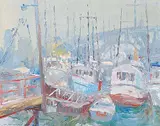 Orestes de Grandmaison, Grey Afternoon and Fishing Boats