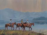 Richard Audley Freeman, Lakeshore Trail, oil on wood board