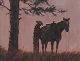 Richard Audley Freeman, Sun Up, oil on wood board