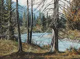George A. Horvath, Untitled - Stream in the Mountains West of Calgary