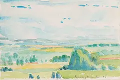 Greens in June by Dorothy Knowles, 1985, watercolour on paper, sold Apr 2013