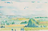Dorothy Knowles, Greens in June, 1985, watercolour on paper