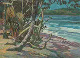 Illingworth Kerr, Vigie Beach, Moonlight, St. Lucia