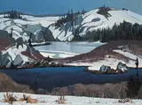 Anthony Law, The Frozen Lake, Terrace Bay, N.S., 1970, oil on canvas