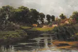 Charles MacDonald Manly, The River Road, oil on canvas