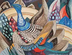 Isabel McLaughlin, Wild Turkey, 1962, oil on canvas
