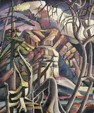 David Pugh, Heart Mountain, oil on canvas