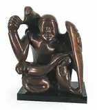Abraham Anghik Ruben, Untitled - Animal Whisperer #5/9, 1994, bronze sculpture