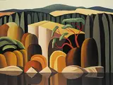 Andrew Wooldridge, Evening after Rain at Lion Rock, oil on canvas