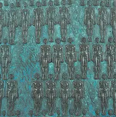 Raymond Arnatt, Untitled - Seamless Fragment Series no. 6, 1991, plaster relief with patina
