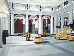 Bill Featherston, Installation for the Bill Featherston Painting 'Two Dogs with Installation', 1981, oil on canvas