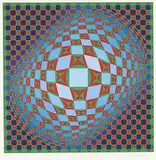 Victor Vasarely, Untitled - Vilag #170/275, colour silkscreen on paper