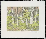A. J. Casson, Forest Edge [Green] #48/150, colour lithograph on paper