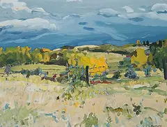 Ken Christopher, Untitled - Springtime, acrylic on canvas board