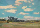 Thomas Garland Greene, Untitled - Summer Landscape, oil on canvas
