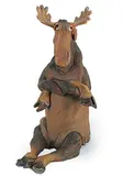 Gwen Hughes, Untitled - Contemplative Moose, painted ceramic sculpture